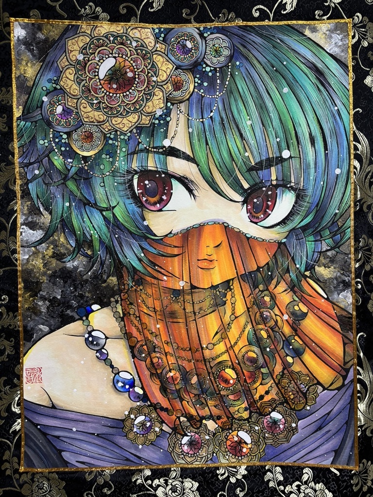 【原画タペストリー】オオベッコウバチ