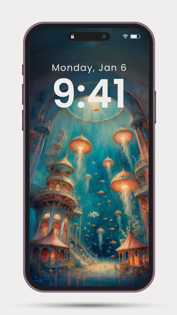 《通りすぎる夢の場所》スマホ壁紙3種 “A Place Where Dreams Pass Through” Wallpaper (3 Smartphone Sizes )