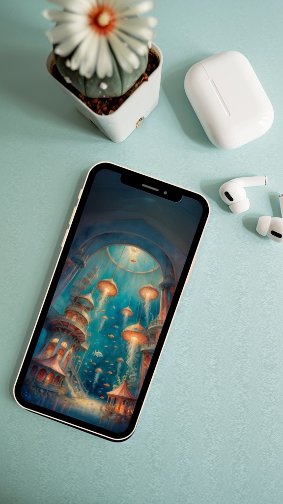 《通りすぎる夢の場所》スマホ壁紙3種 “A Place Where Dreams Pass Through” Wallpaper (3 Smartphone Sizes )