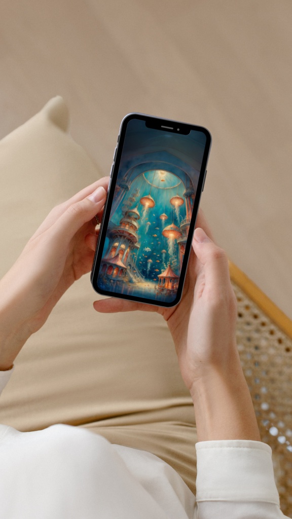 《通りすぎる夢の場所》スマホ壁紙3種 “A Place Where Dreams Pass Through” Wallpaper (3 Smartphone Sizes )