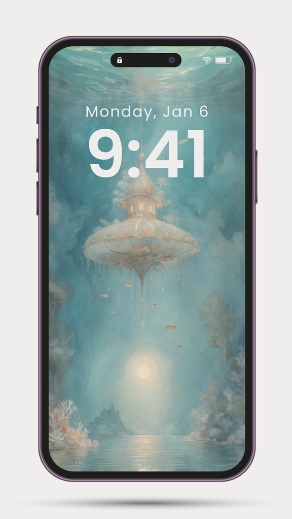 《やさしい灯りの壁紙》|Gentle Lights – Wallpaper Set