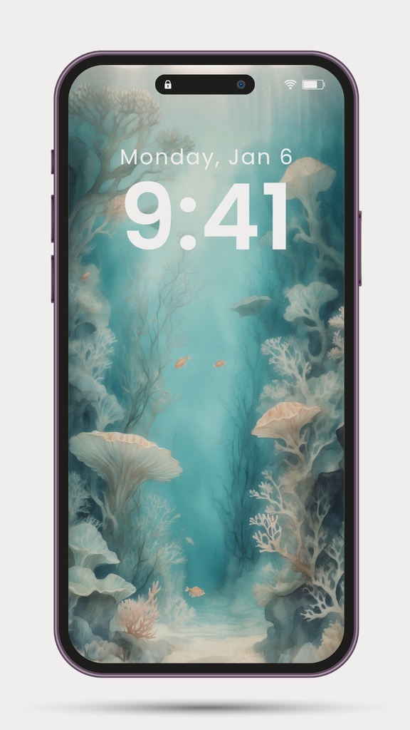 《波光の記譜線》スマホ壁紙セット(3サイズ) “The Notation of Rippled Light” Smartphone Wallpaper Set (3 Sizes)