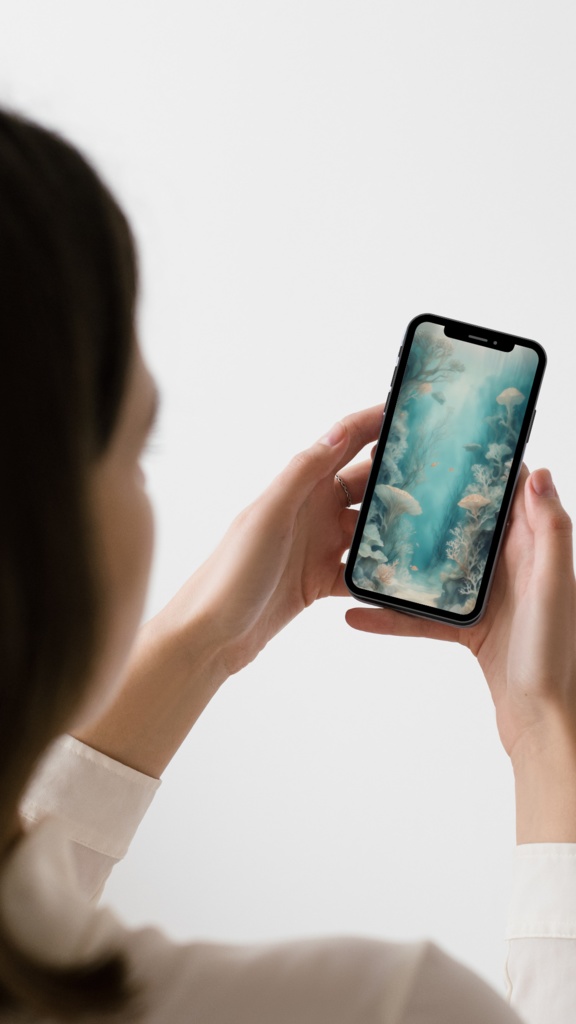 《波光の記譜線》スマホ壁紙セット(3サイズ) “The Notation of Rippled Light” Smartphone Wallpaper Set (3 Sizes)