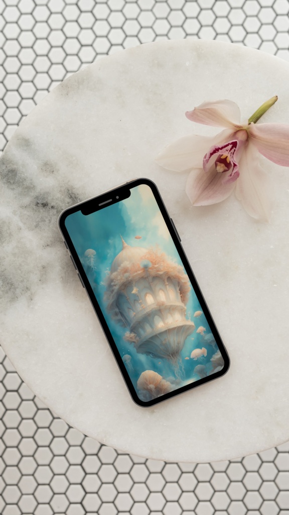 《漂う繁茂の観測室》スマホ壁紙セット(3サイズ) “Drifting Observatory of Bloom” Smartphone Wallpaper Set (3 Sizes)