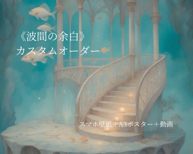 《波間の余白》カスタムオーダー 壁紙+ポスター+動画 “Margin of the Tides” – Custom Order Set: Wallpapers + Poster + Motion