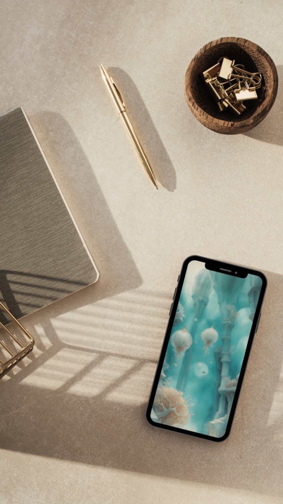 《漂いながら応える》スマホ壁紙セット(3サイズ) “Drifting Response” Smartphone Wallpaper Set (3 Sizes)