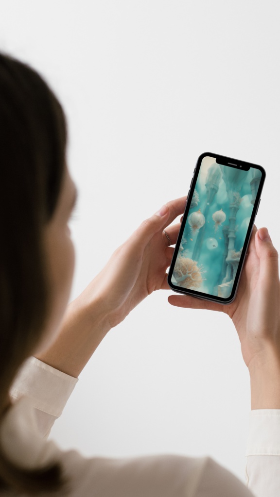 《漂いながら応える》スマホ壁紙セット(3サイズ) “Drifting Response” Smartphone Wallpaper Set (3 Sizes)