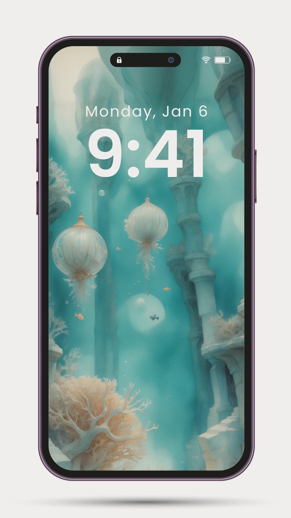 《漂いながら応える》スマホ壁紙セット(3サイズ) “Drifting Response” Smartphone Wallpaper Set (3 Sizes)