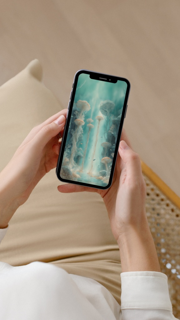 《海底の垂直庭園》スマホ壁紙セット(3サイズ) “The Vertical Garden Beneath” Smartphone Wallpaper Set (3 Sizes)