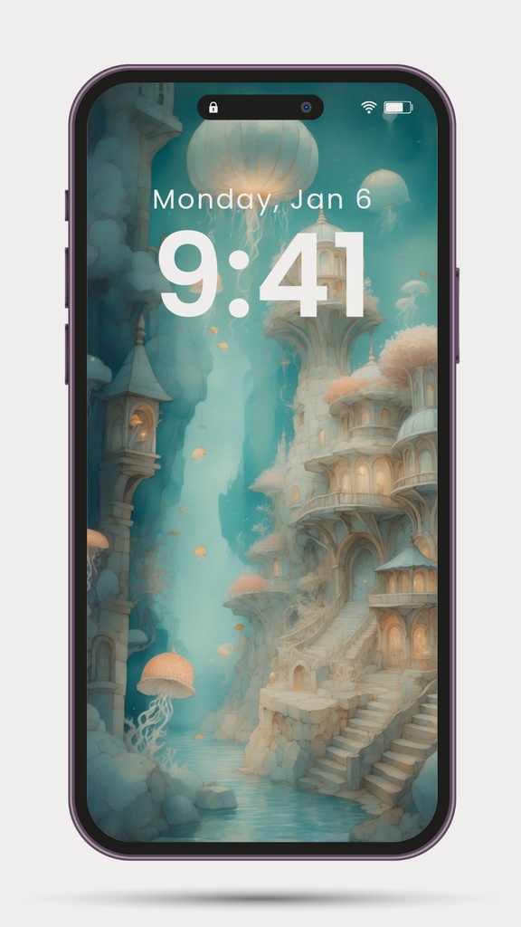 《ネレイアの祝祭》スマホ壁紙セット(3サイズ) “Festival of Nereia” Smartphone Wallpaper Set (3 Sizes)