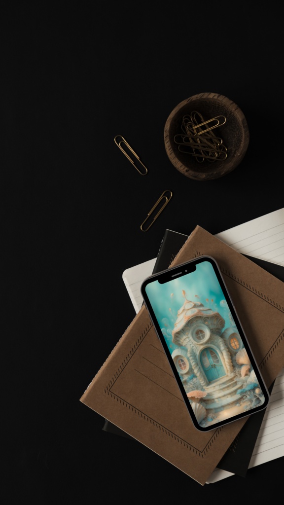 《海底建築シリーズ – 壁紙セット3作品》Sea Floor Architecture Series – 3-Wallpaper Set