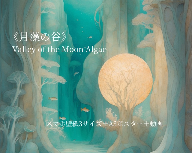 《月藻の谷》ポスター&壁紙+motionセット “Valley of the Moon Algae” Poster & Wallpaper + Motion Set