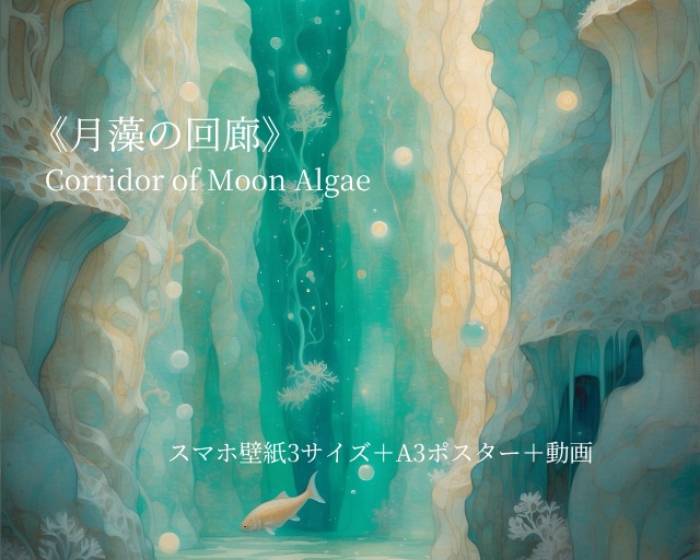 《月藻の回廊》ポスター＆壁紙＋motionセット “Corridor of Moon Algae” Poster & Wallpaper + Motion Set