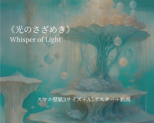 《光のさざめき》ポスター＆壁紙＋motionセット “Whisper of Light” Poster & Wallpaper + Motion Set