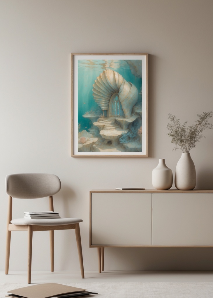 《貝殻の門へつづく水底階段》ポスター&壁紙+motionセット “The Shell Gate Beneath the Water” Poster & Wallpaper + Motion Set