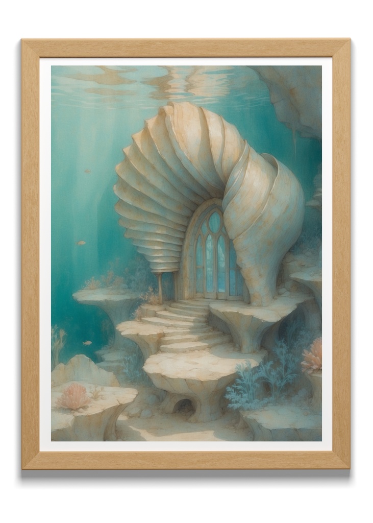 《貝殻の門へつづく水底階段》ポスター&壁紙+motionセット “The Shell Gate Beneath the Water” Poster & Wallpaper + Motion Set