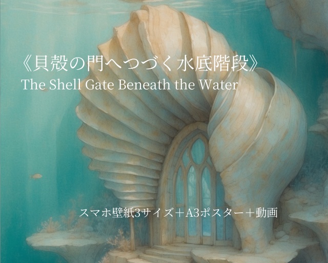 《貝殻の門へつづく水底階段》ポスター&壁紙+motionセット “The Shell Gate Beneath the Water” Poster & Wallpaper + Motion Set