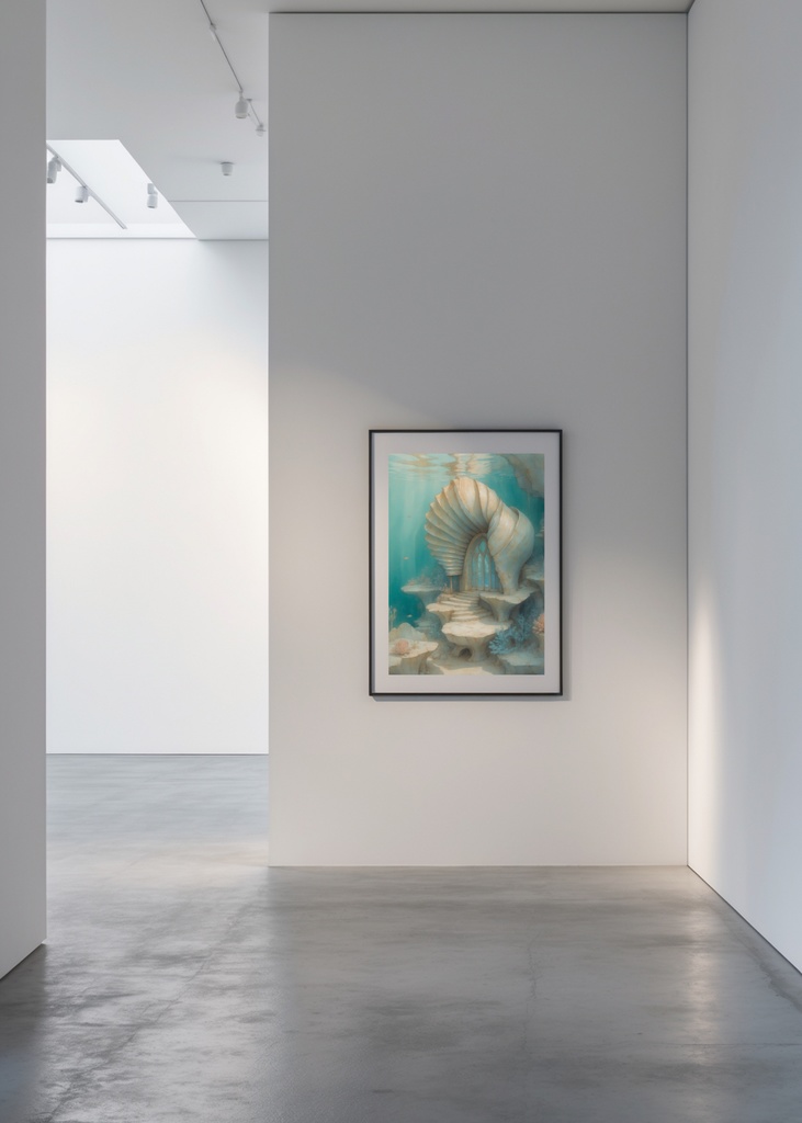 《水底アーチ建築コレクション》ポスター&壁紙セット(A3縦+スマホ壁紙3サイズ) “Undersea Arch Architecture Collection” Poster & Wallpaper Set (A3 Vertical + 3 Smartphone Sizes)