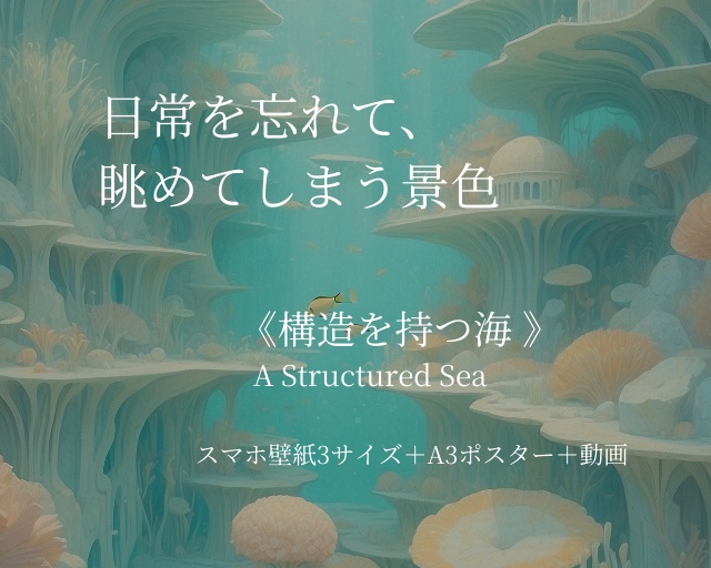 日常を忘れて、眺めてしまう景色|《構造を持つ海》ポスター・壁紙・モーションセット
