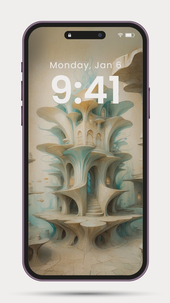 海底住居 01|Submerged Residence 01|スマホ壁紙 / Phone Wallpaper