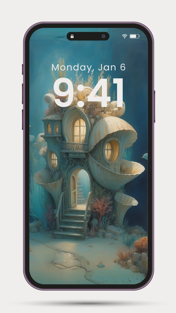 海底住居 03|Submerged Residence 03|スマホ壁紙 / Phone Wallpaper