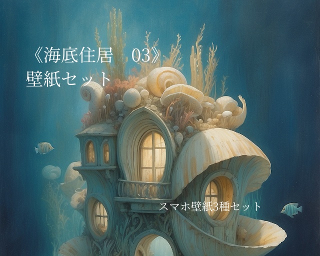 海底住居 03｜Submerged Residence 03｜スマホ壁紙 / Phone Wallpaper