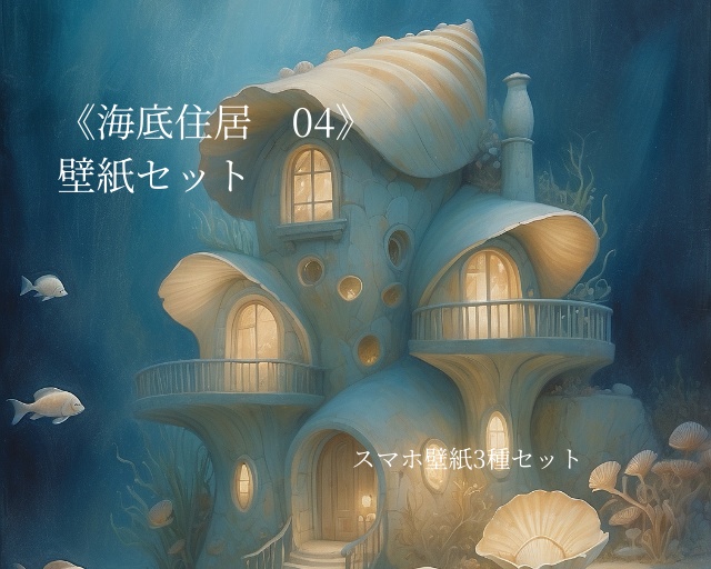 海底住居 04｜Submerged Residence 04｜スマホ壁紙 / Phone Wallpaper