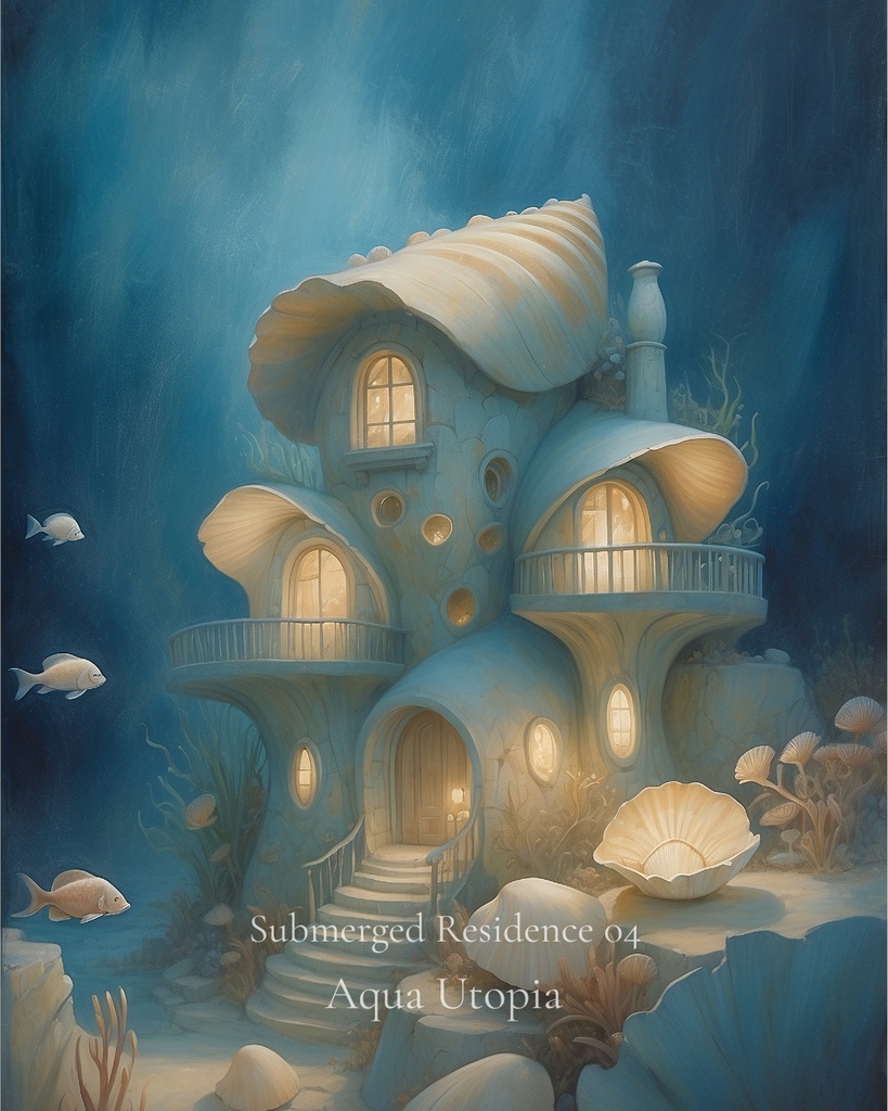 海底住居 04|Submerged Residence 04|スマホ壁紙 / Phone Wallpaper
