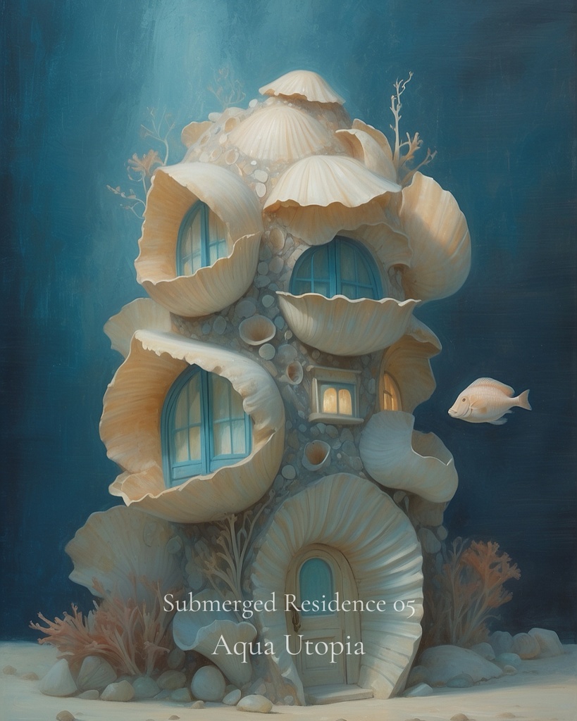 海底住居 05|Submerged Residence 05|スマホ壁紙 / Phone Wallpaper