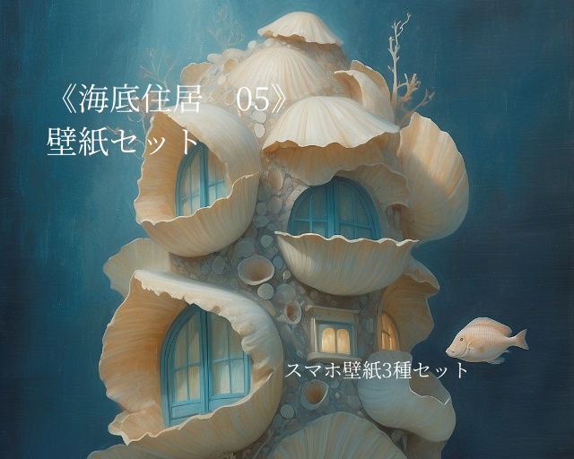 海底住居 05｜Submerged Residence 05｜スマホ壁紙 / Phone Wallpaper