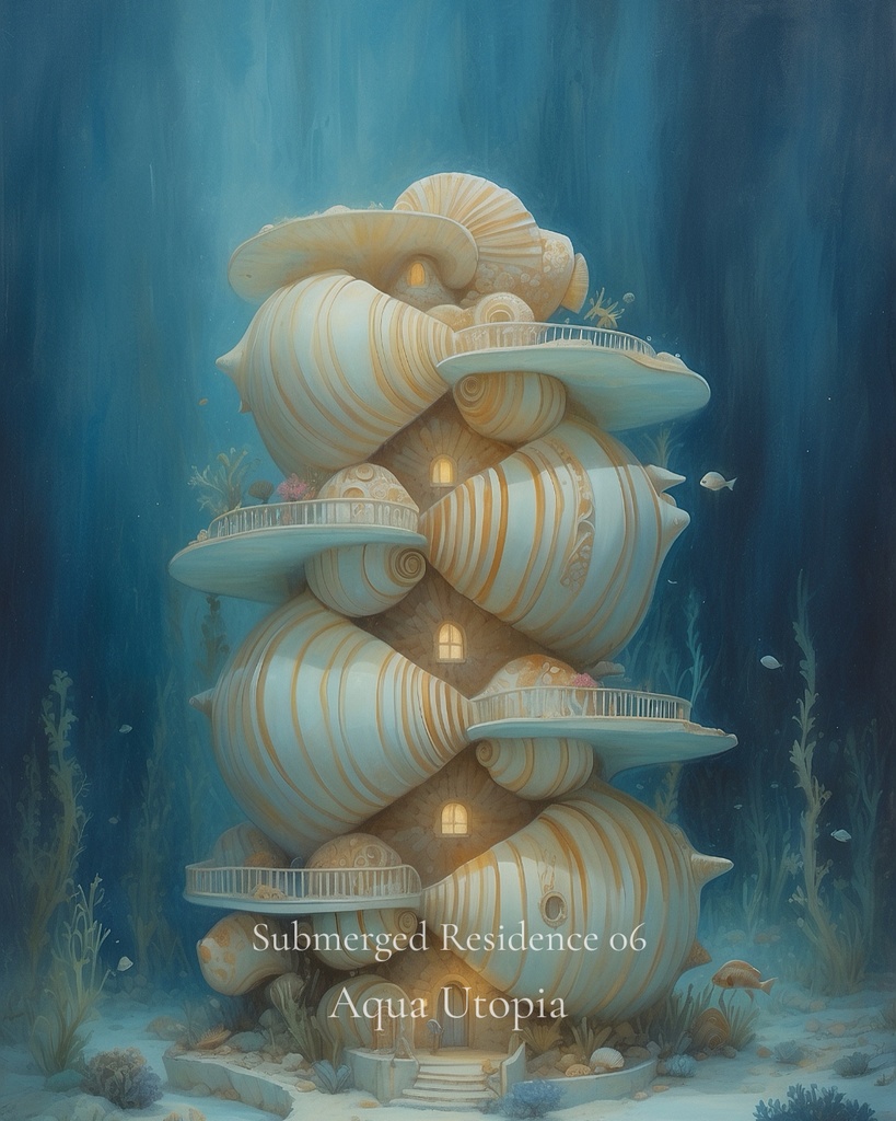 海底住居 06|Submerged Residence 06|スマホ壁紙 / Phone Wallpaper