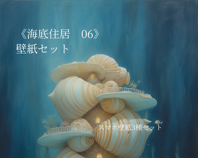 海底住居 06｜Submerged Residence 06｜スマホ壁紙 / Phone Wallpaper