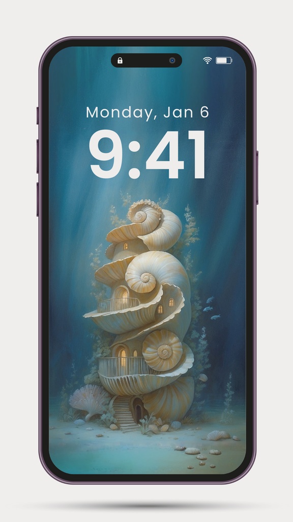 海底住居 07|Submerged Residence 07|スマホ壁紙 / Phone Wallpaper