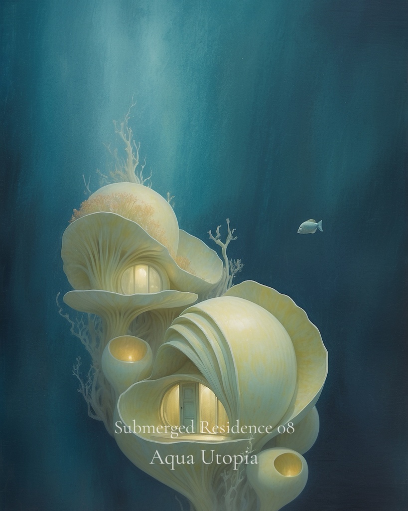 海底住居 08|Submerged Residence 08|スマホ壁紙 / Phone Wallpaper