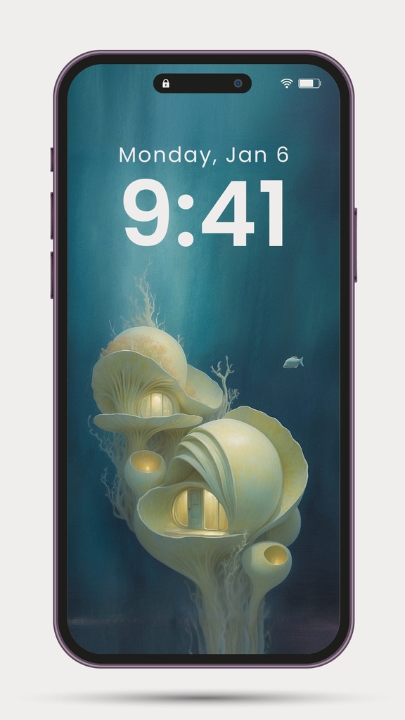 海底住居 08|Submerged Residence 08|スマホ壁紙 / Phone Wallpaper