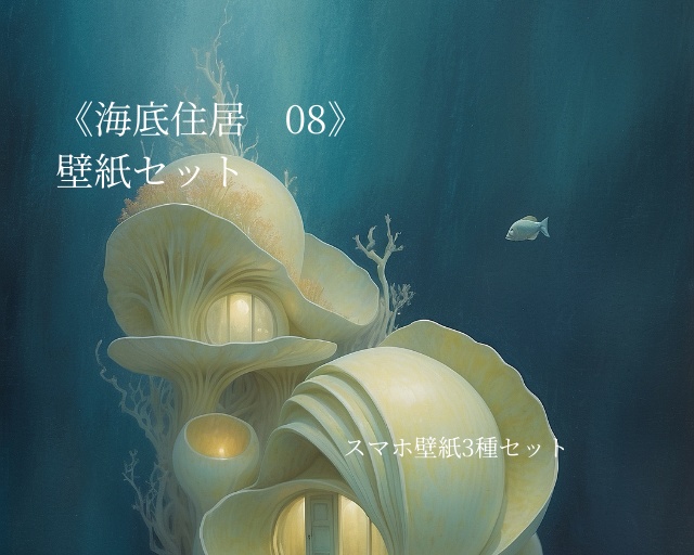 海底住居 08｜Submerged Residence 08｜スマホ壁紙 / Phone Wallpaper