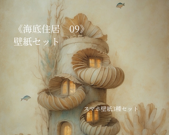 海底住居 09｜Submerged Residence 09｜スマホ壁紙 / Phone Wallpaper