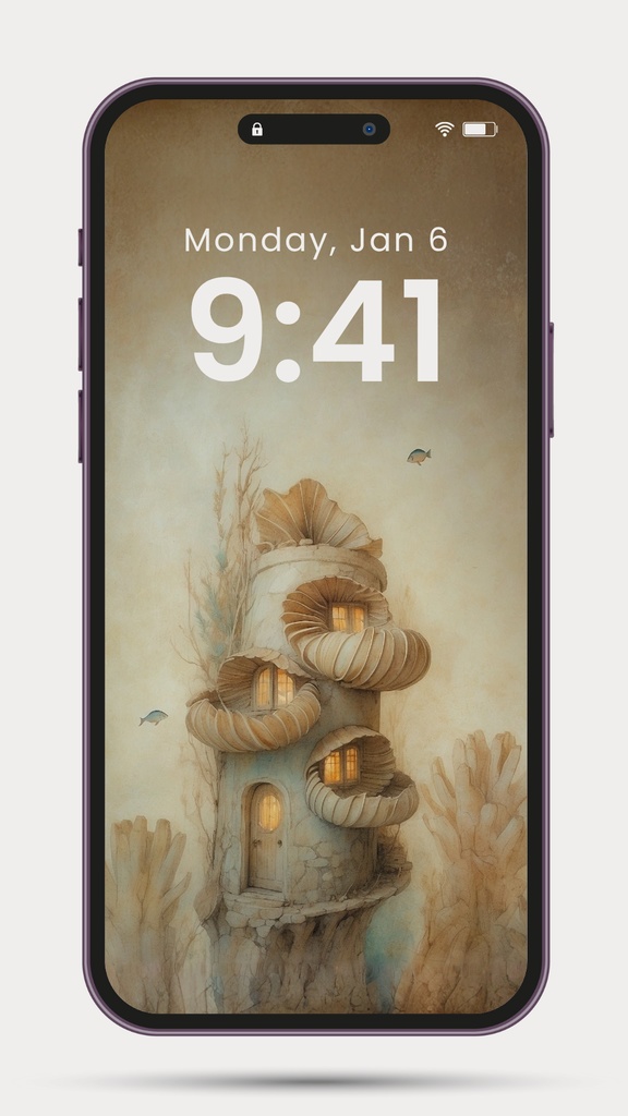 海底住居 09|Submerged Residence 09|スマホ壁紙 / Phone Wallpaper