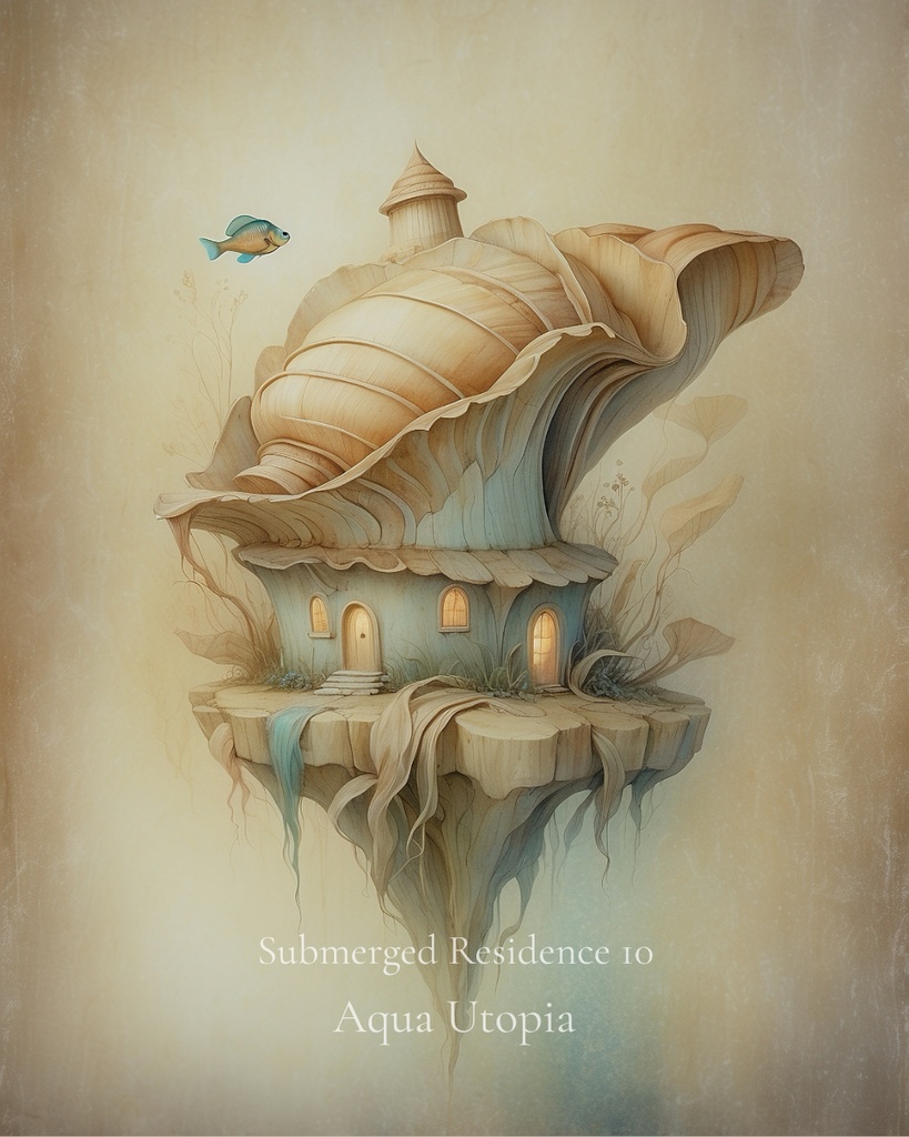 海底住居 10|Submerged Residence 10|スマホ壁紙 / Phone Wallpaper