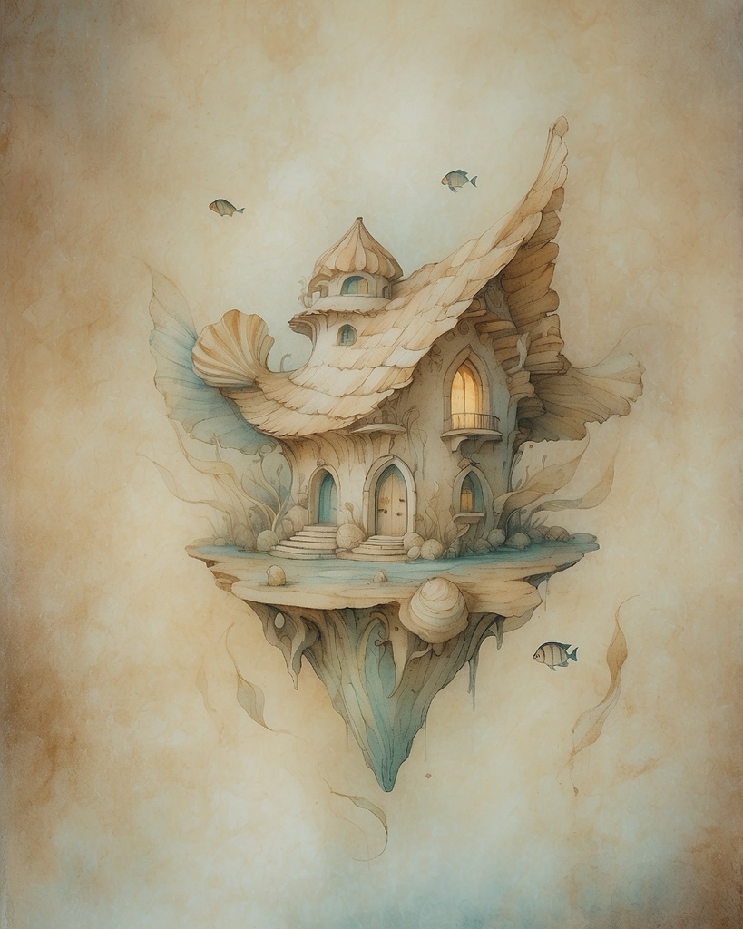 海底住居 14|Submerged Residence 14|スマホ壁紙 / Phone Wallpaper