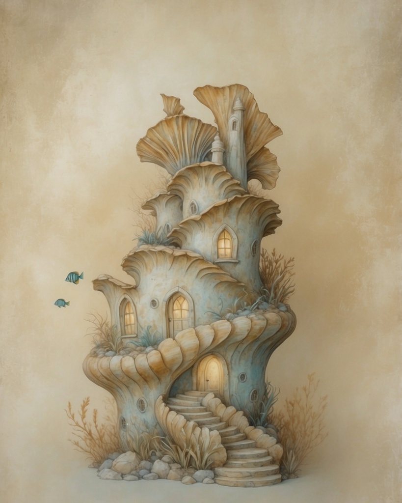 海底住居 16|Submerged Residence 16|スマホ壁紙 / Phone Wallpaper