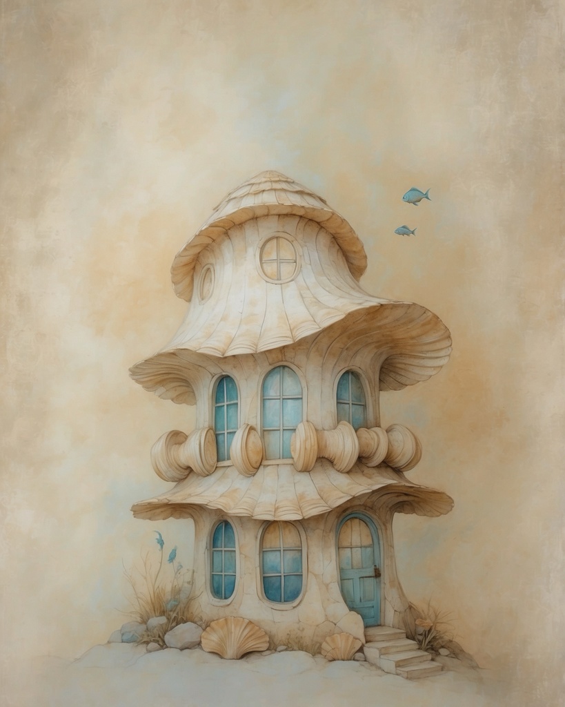 海底住居 19|Submerged Residence 19|スマホ壁紙 / Phone Wallpaper