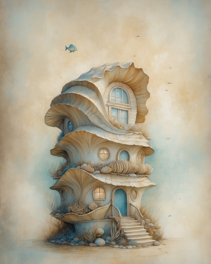 海底住居 20|Submerged Residence 20|スマホ壁紙 / Phone Wallpaper