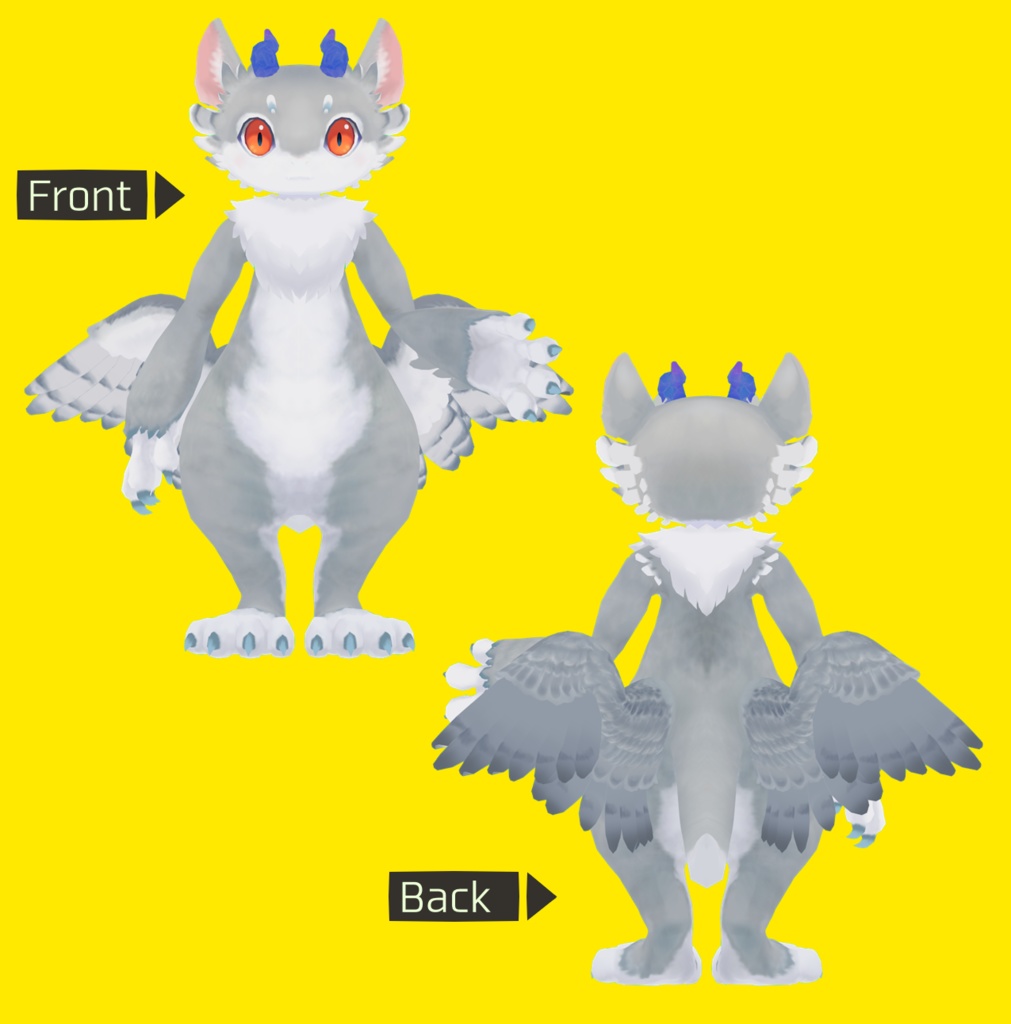 【SDK2】フェザードラゴネット【オリジナル3Dモデル】