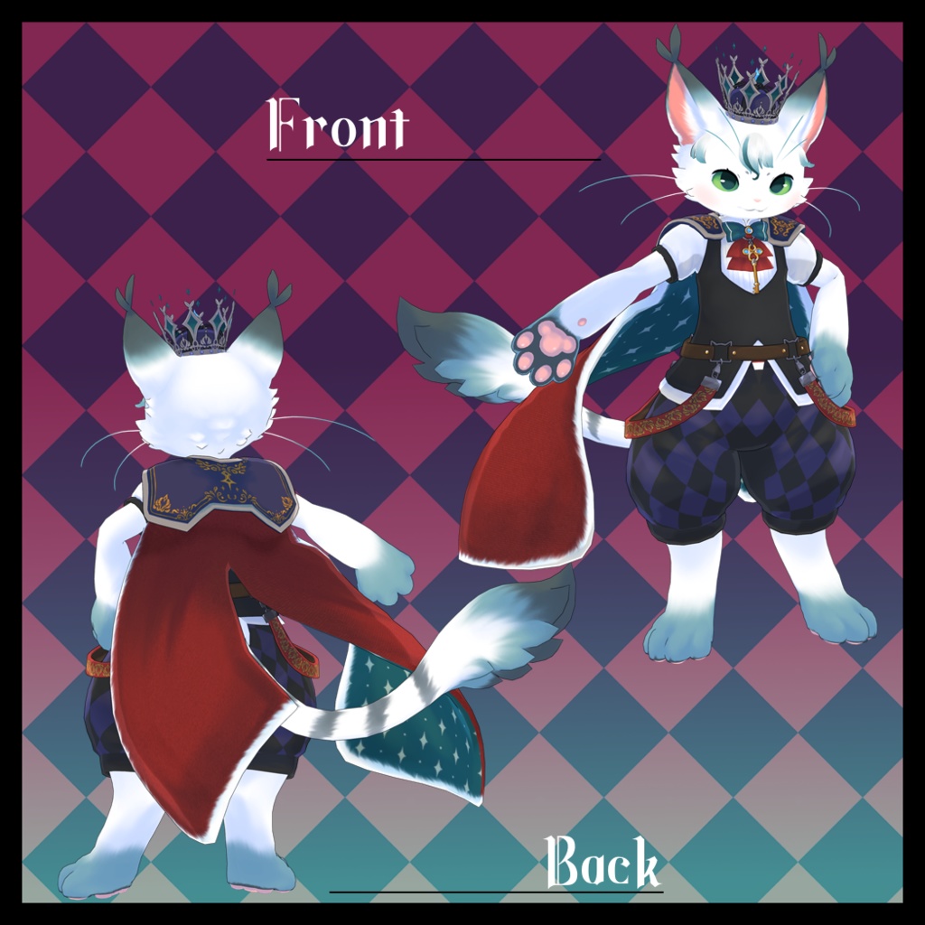 【オリジナル3Dモデル】精霊ニャンクル【VRChat/Cluster対応】