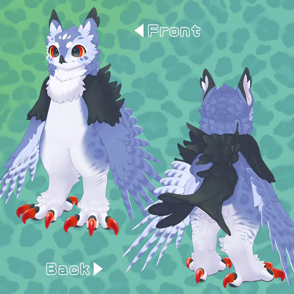 【オリジナル3Dモデル】アンシア グリフォネット 【VRChat対応】