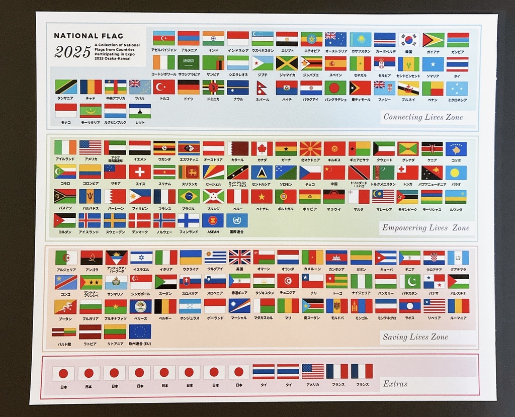 大阪関西万博対応 * 世界の国旗シール