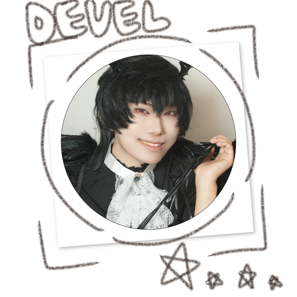 生誕缶バッジ　[悪魔ver.]