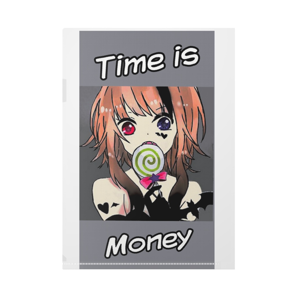 Time is moneyクリアファイル