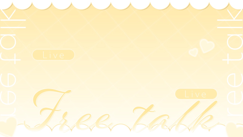 【期間限定無料】かわいい雑談用サムネイル素材【VTuber】